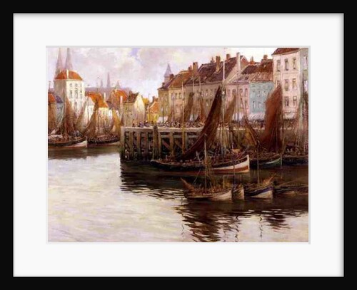 Ostend Harbour by Willem Bataille