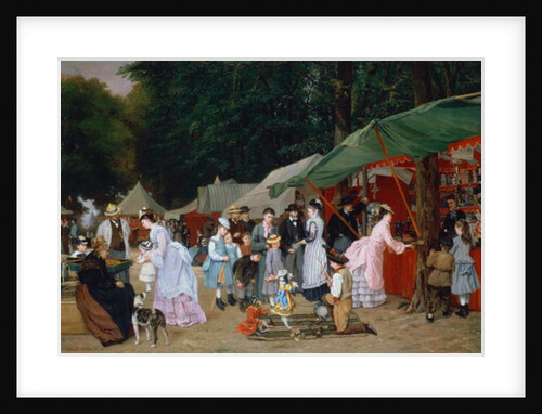 At The Fair,1877 by Camille-Leopold Cabaillot-Lasalle