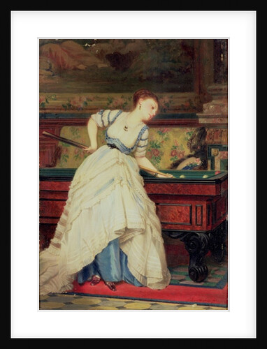 The Game of Billiards, 19th century by Charles Edouard Boutibonne