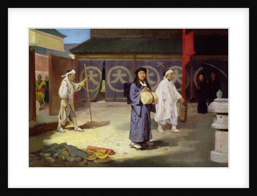 Japanese Pilgrim returning from Mount Fusi Yama by Theodore Delamarre