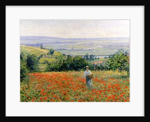 Woman in a Poppy Field by Leon Giran-Max