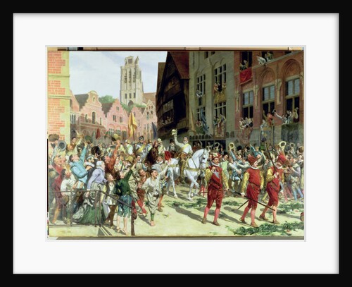The Triumphal Arrival in Rotterdam of Prince Maurice of Orange-Nassau after the Battle of Nieuwpoort in 1600, 1884 by Lucien Alphonse Gros