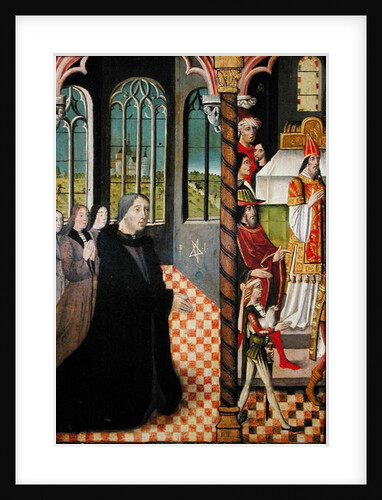 A Donor with his Three Daughters and the Offering of Joachim, 1485-95 by French School