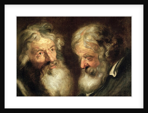 Heads of Two Old Men by Jacob Jordaens