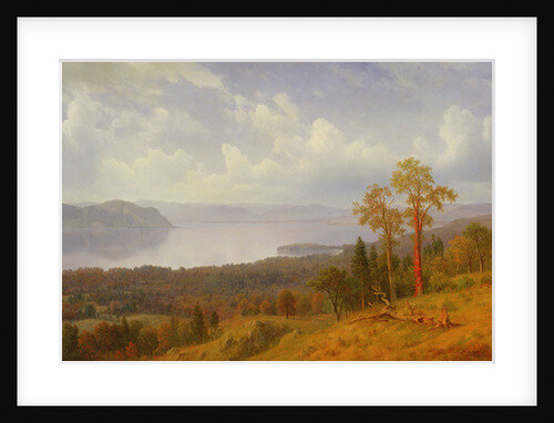 View on the Hudson Looking Across the Tappen Zee Towards Hook Mountain, 1866 by Albert Bierstadt