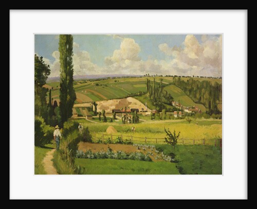 Paysage aux Patis, Pointoise, 1868 by Camille Pissarro