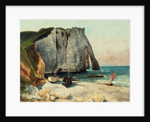 The Cliffs of Etretat, the Port of Avale, 1869 by Gustave Courbet