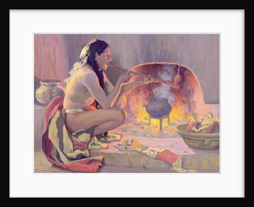 Smoking Pipe by Eanger Irving Couse