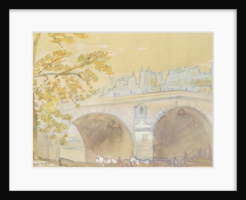Pont Marie from Quai des Celestins, 1926 by Arthur Bowen Davies