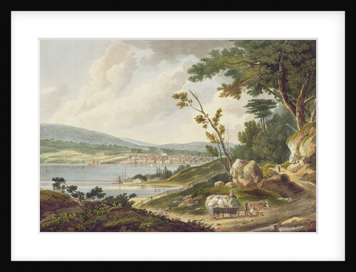 Newburg, no.14 from the Hudson River Portfolio, engraved by J. Hill, 1821-25 by William Guy (after) Wall