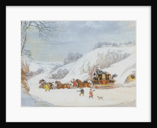 A Mail in Deep Snow by James Pollard