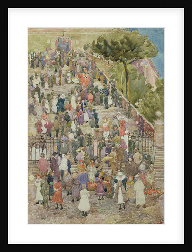 Steps of Santa Maria Aracoeli, Rome, c.1898-99 by Maurice Brazil Prendergast