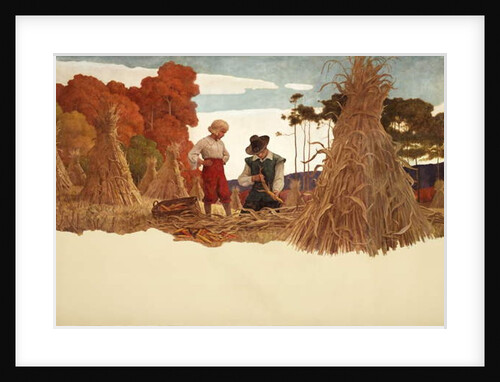 The Puritan Corn Husker, 1941 by Newell Convers Wyeth