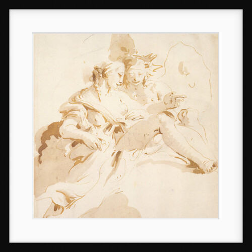 Zephyr and Flora by Giovanni Battista (1696-1770) Tiepolo