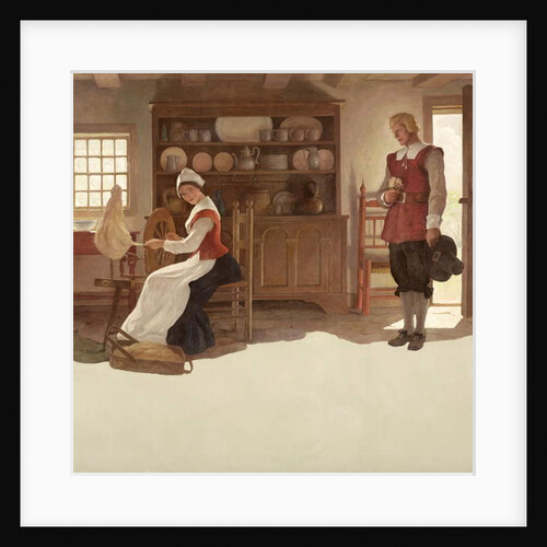 John Alden and Priscilla, 1945 by Newell Convers Wyeth