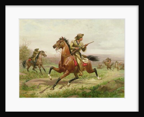 Buffalo Bill Fighting the Indians by Louis Maurer