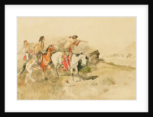 Attack on the Muleteers, c.1895 by Charles Marion Russell
