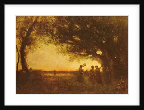 Pleasures of the Evening, 1875 by Jean Baptiste Camille Corot