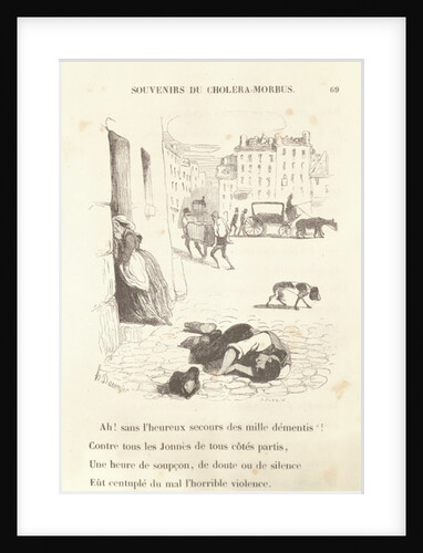 Souvenirs du Choléra-Morbus, 1840 by Honore Daumier
