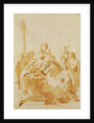 Virgin and Child Adored by Bishops, Monks and Women, 1735-40 by Giovanni Battista Tiepolo