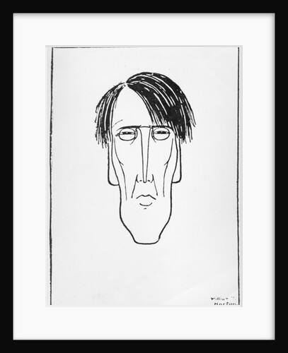 Caricature of W.B. Yeats, 1898 by William Thomas Horton