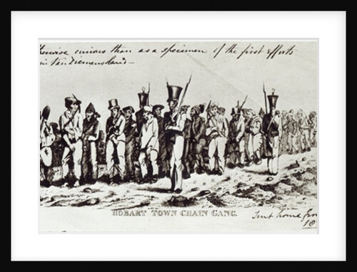 Hobart Town Chain Gang, c.1831 by Charles Bruce