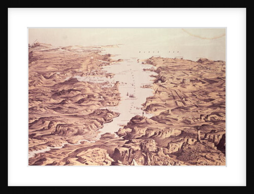 Panoramic View of the North and South sides of the Harbour and Port of Sebastopol by Frank C. Hughes