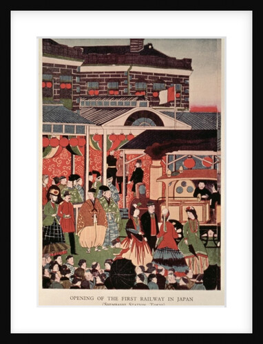 Opening of the First Railway in Japan, 19th century by Anonymous Anonymous