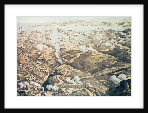 A Panoramic View of the External and Internal Defences of Sebastopol, the Batteries, Trenches and Siege Works of the Allies by Thomas Packer