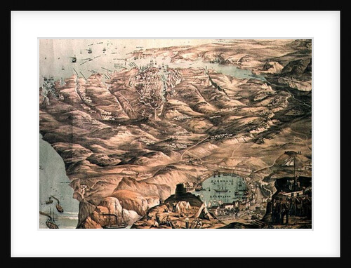 A Panoramic View of the Position now occupied by the Allied Armies before Sebastopol, in 1855 by Anonymous