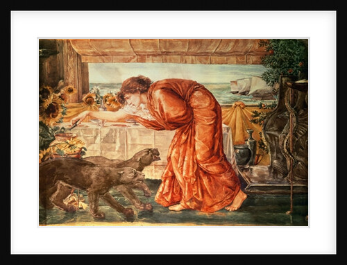 Circe Pouring Poison into a Vase and Awaiting the Arrival of Ulysses, 1863-69 by Edward Coley Burne-Jones