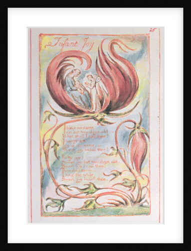 Songs of Innocence; Infant Joy, 1789 by William Blake