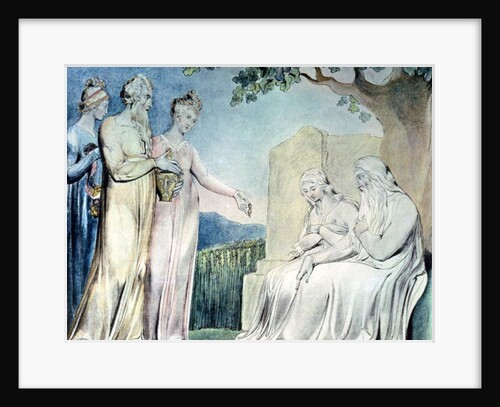 Illustrations of the Book of Job; Job accepting Charity, 1825 by William Blake