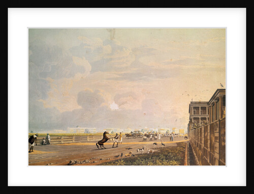 View of Esplanade Row from the Chouringhee Road, Calcutta by James Baillie (after) Fraser