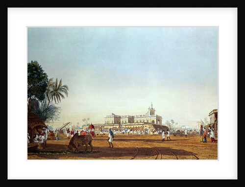 Lall Bazaar and the Portuguese Chapel, Calcutta by James Baillie Fraser