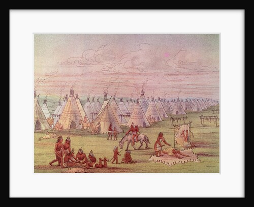Comanchee Village by George Catlin