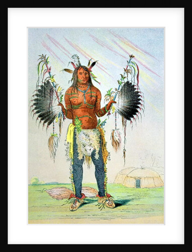 Mandan Medicine Man Mah-to-hah 'Old Bear', 1832-39 by George Catlin