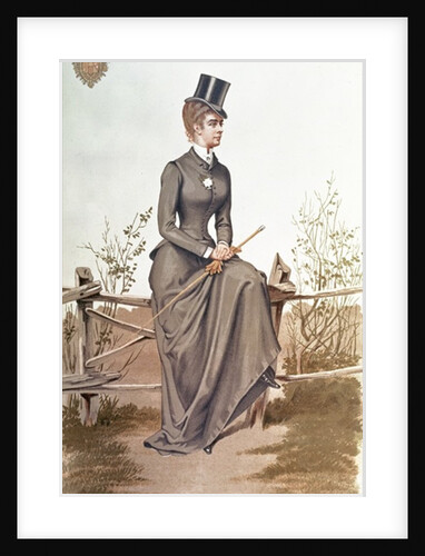 Elizabeth of Bavaria, lithographed by Vincent Brooks, Day & Son, pub. April 1884 in 'Vanity Fair' by C de Grimm