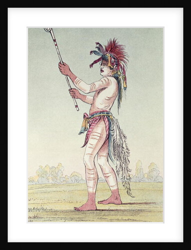Sioux ball player We-Chush-Ta-Doo-Ta, 'The Red Man' by George (after) Catlin