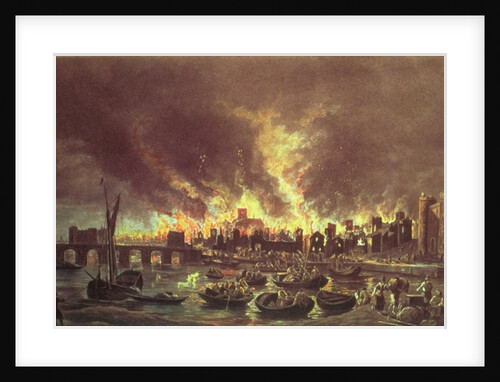 The Great Fire of London, 1666 by Lieve Verschuier