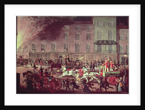London Fire Engines, c.1830 by James (after) Pollard