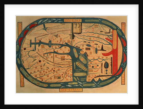 Copy of an 8th century Beatus mappamundi by Anonymous