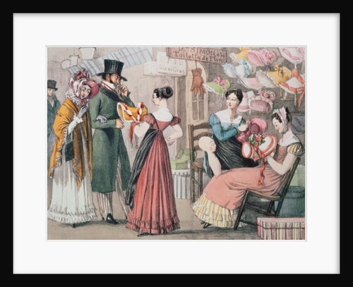 At the Milliners, printed by Charles Joseph Hullmandel by John James Chalon