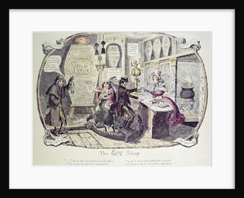 The Gin Shop, 1829 by George Cruikshank