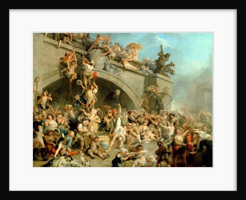 Plunder of the King's Wine Cellar, 10th August 1792 by Johann Zoffany