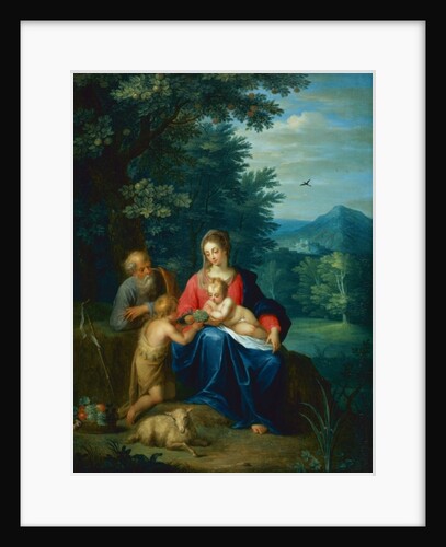The Holy Family with the Infant St. John the Baptist by Pieter van Avont