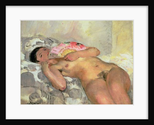 Nude Woman with a Fan by Henri Lebasque