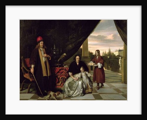 Family Portrait on a Terrace, 1667 by Pieter de Hooch