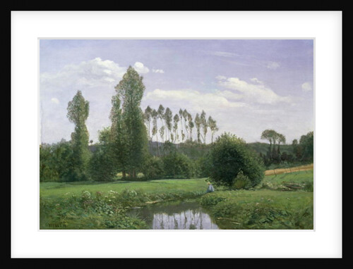 View at Rouelles, 1858 by Claude Monet