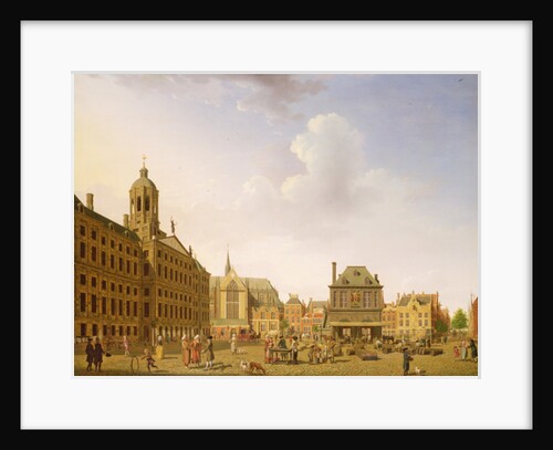 Dam Square - Amsterdam, 1782 by Isaak Ouwater